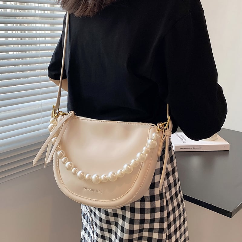 パールチェーン サマー 夏物 真珠 メッセンジャーバッグ サドルバッグ シートバッグ Tiancai_Wing_Bag17124902368