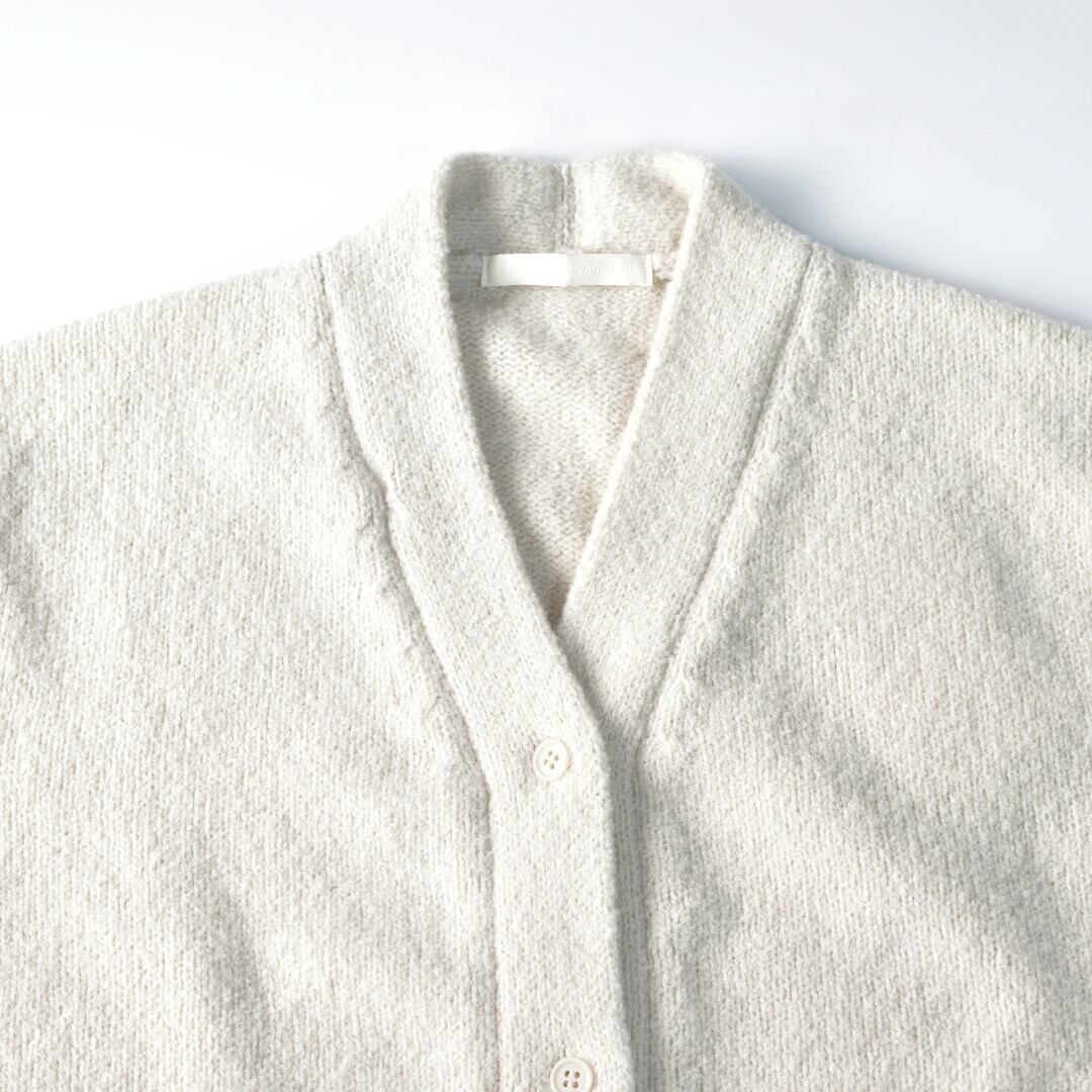 evam eva エヴァムエヴァ renew-wool cardigan リニューウール