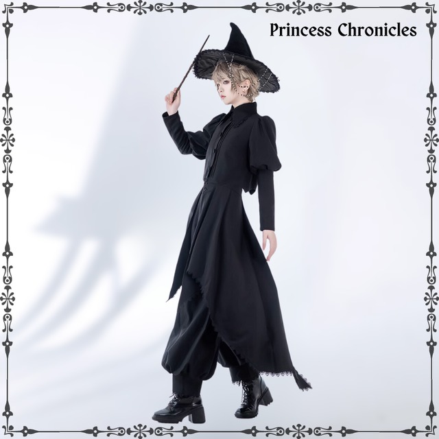 With U ゴスロリ系 ファッション Princess Chronicles 王子系 少年装 クロップドパンツ 9分丈 ダークファッション メンズロリータ 原宿系 王子系ロリータ