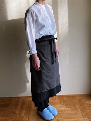 POLITE work apron 01 BK / ポライト ワークエプロン 01（ブラック）