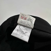 美品 BIGLIDUE ビリドゥーエ ヘリンボーンストライプ コットン&ナイロン パンツ サイズ44 /ブラック/ライカ/日本製