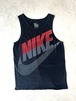 NIKE ブラック ビッグロゴ グラフィック タンクトップ