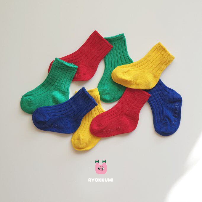 RGB SOCKS SET ( 4in1) | RYOKKUMi.りょくみ/韓国子供服