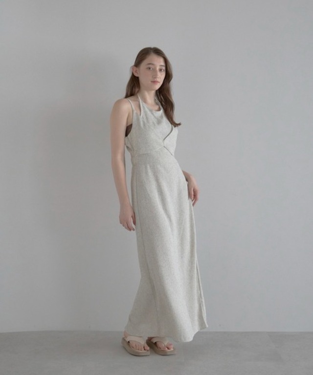 ビスチェ風レイヤードワンピース