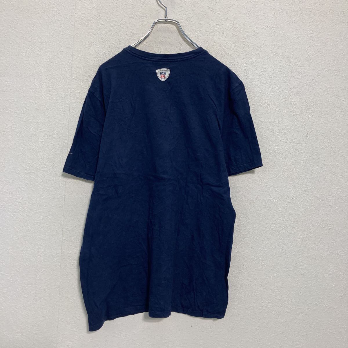 NIKE 半袖 プリント Tシャツ L ネイビー ナイキ NFL アメフト シアトル
