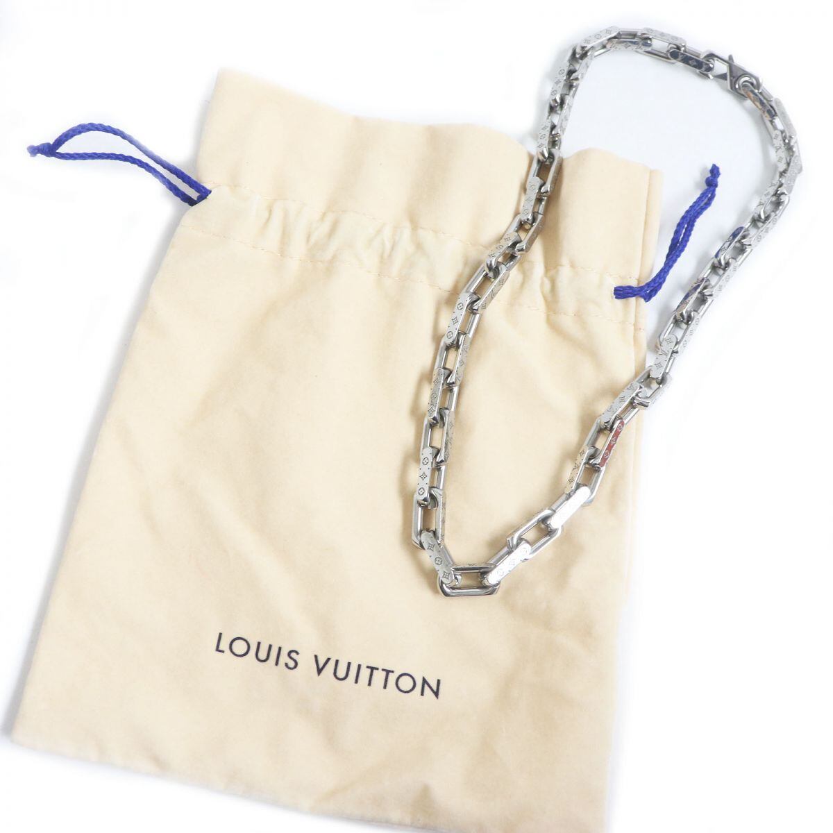 LOUIS VUITTON コリエチェーンネックレス 保存袋付き LOUIS VUITTON コリエチェーンネックレス 保存袋付き