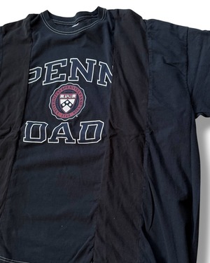【redad UNISEX】patch work college wide t-sh