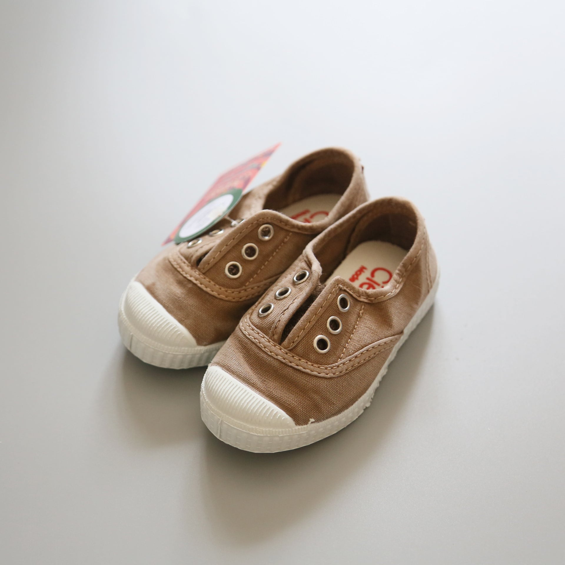 cienta(シエンタ)/ デッキシューズ / Beige(ベージュ・ムラ染め) / 12.5cm〜18cm