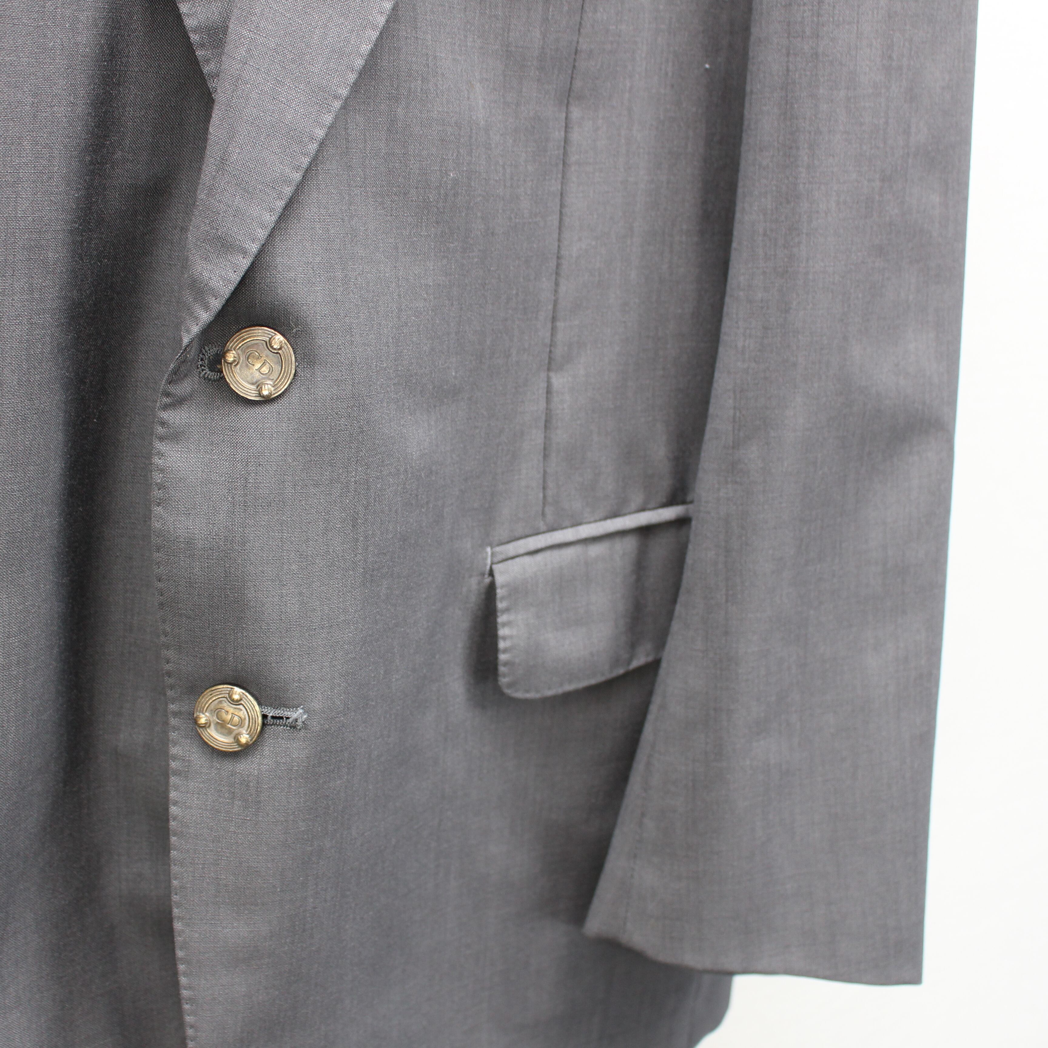 Christian Dior METAL LOGO BUTTON TAILORED JACKET/クリスチャン