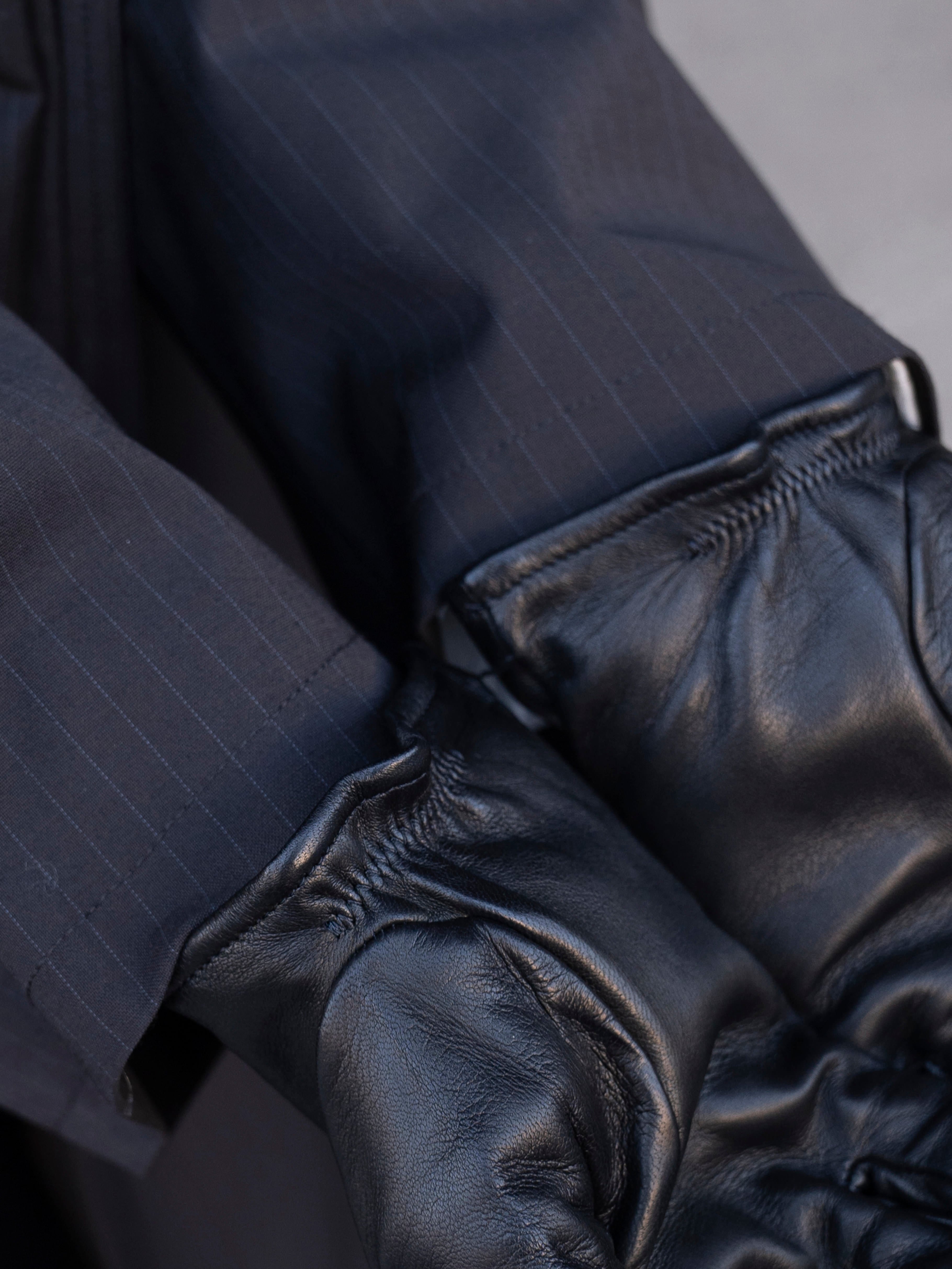 OUR LEGACY HIS GLOVES Black Leather A4248HIB | BEST PACKING STORE