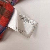 Crocodile クロコダイル チェック BD ボタンダウン 長袖シャツ M/レッド×ブルー メンズ