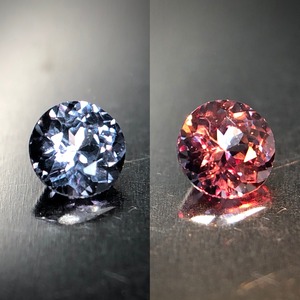 蠱惑のベキリーブルー 0.13ct 天然 カラーチェンジ ガーネット