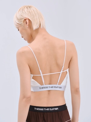 【26SS】THINGS THAT MATTER シングスザットマター / ブラトップ / BACK CROSS-STRAP BRA TOP