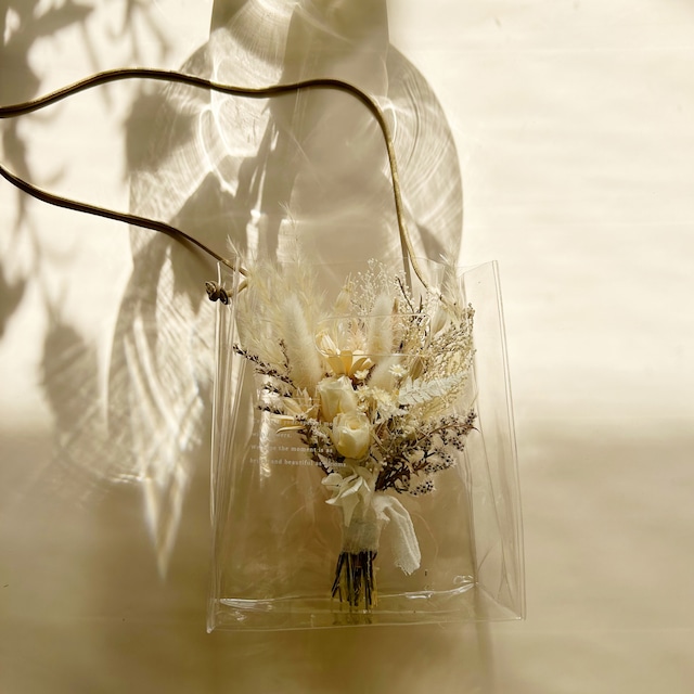 Original clear bouquet bag  “bloom” mini 03