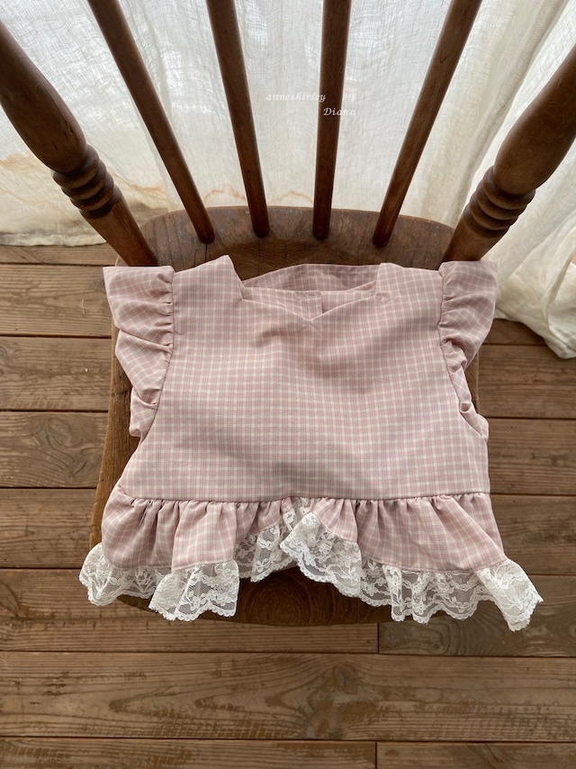 即納⌇チェック フリル ロンパース