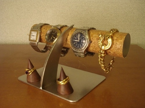 腕時計スタンド 木製リングスタンド付き(未固定) ak-design N081024