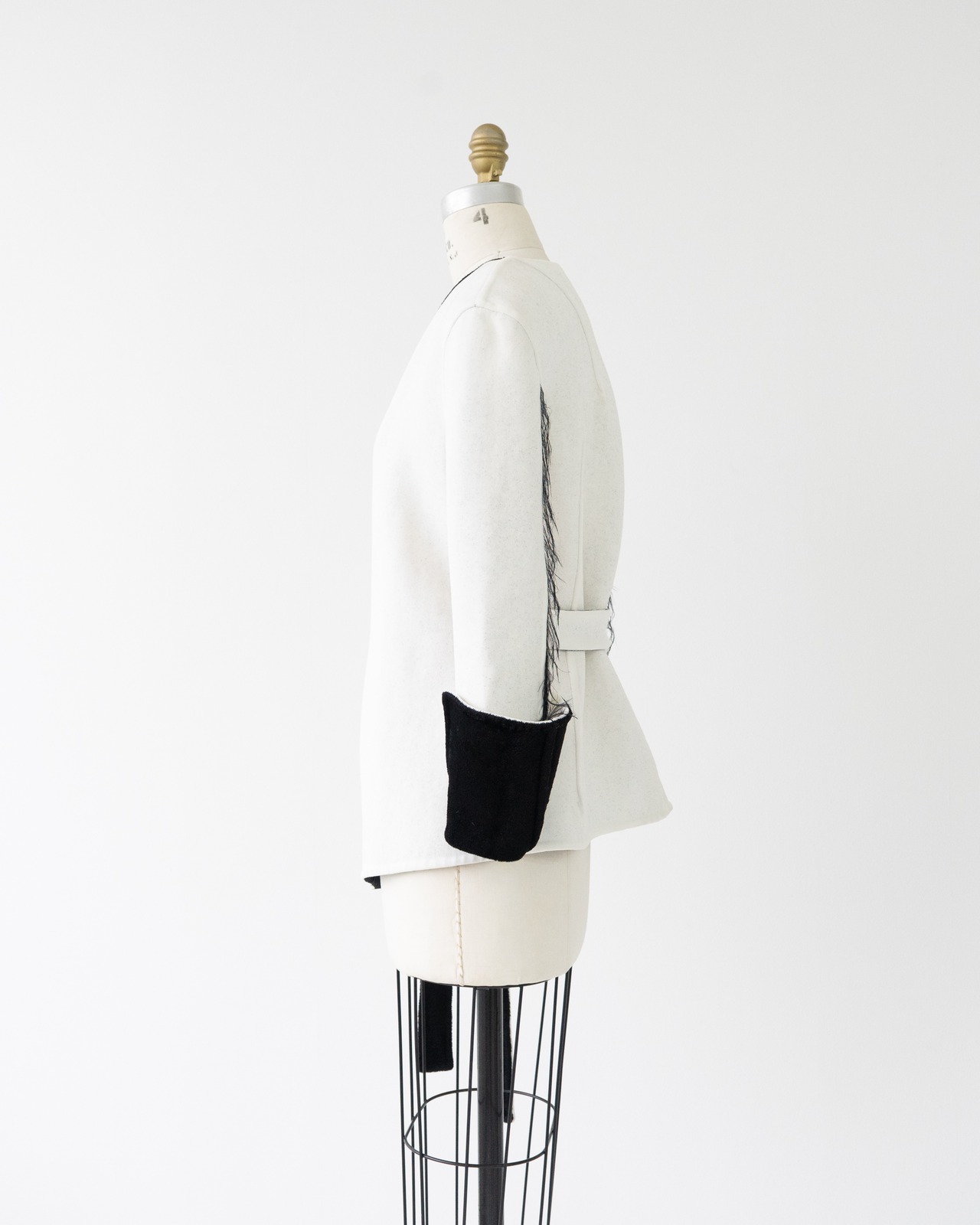 〈CÉLINE by phoebe philo〉Belted collarless coat