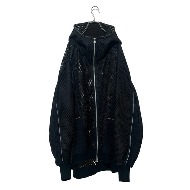 Dolman-Hoodie (black/mesh)