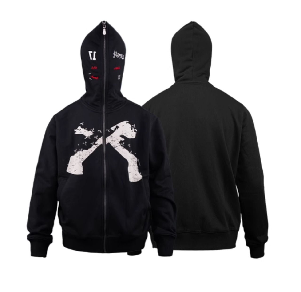 TGFCLUB full zip bone hoodie - 8