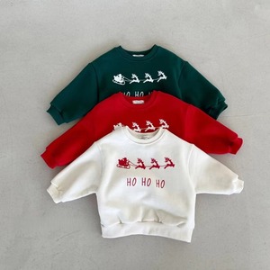 【冬作】クリスマスボア付きトップス