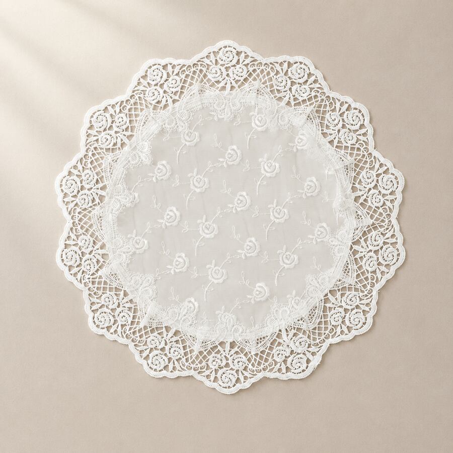 ローズレース ドイリー 40×40cm 雑貨 RE78660