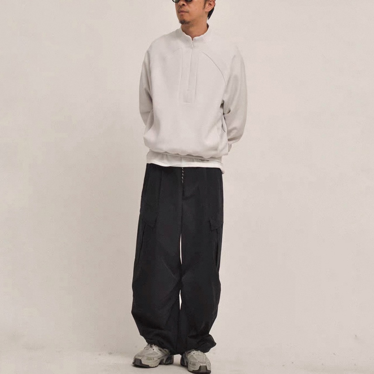 Half-zip mock neck pullover 1516 - 11