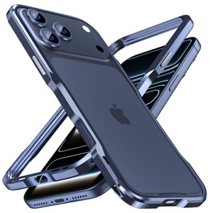 ◆iPhone 17/Pro/Pro Max/Air◆ Minimal Curve Metal Frame Case / ミニマル カーブ メタル フレーム スマホケース