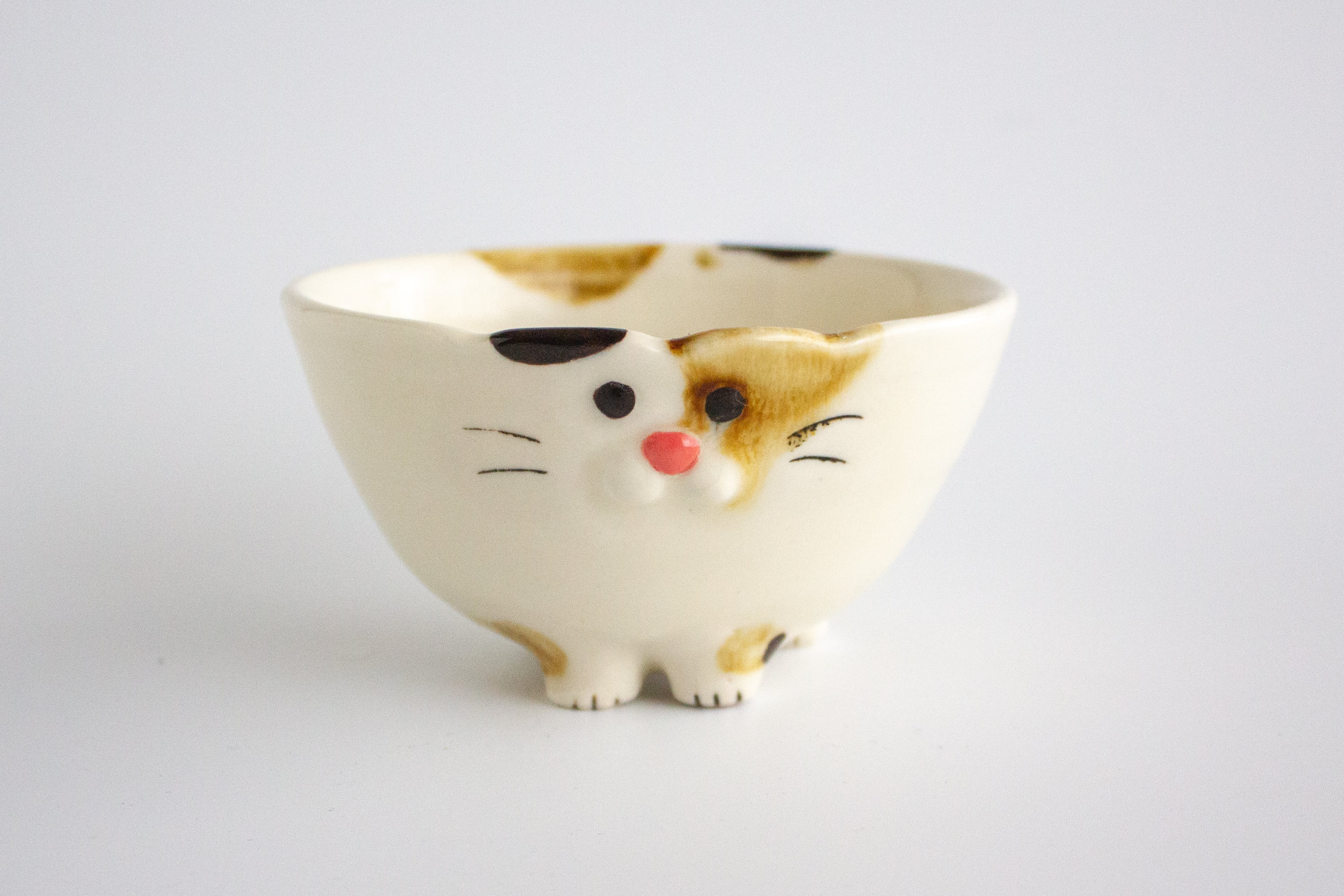 (Cミ1)ミケねこのお茶碗