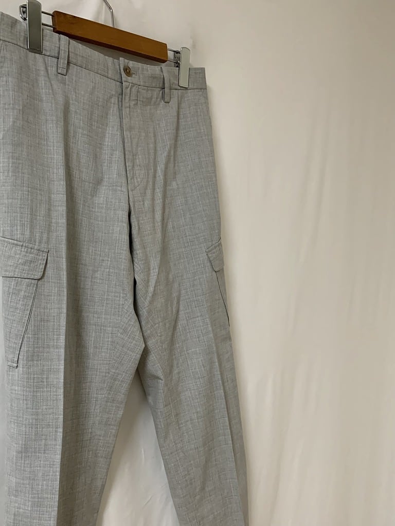 1990's Woven Design Tapered Silhouette Cargo Slacks "LANVIN"