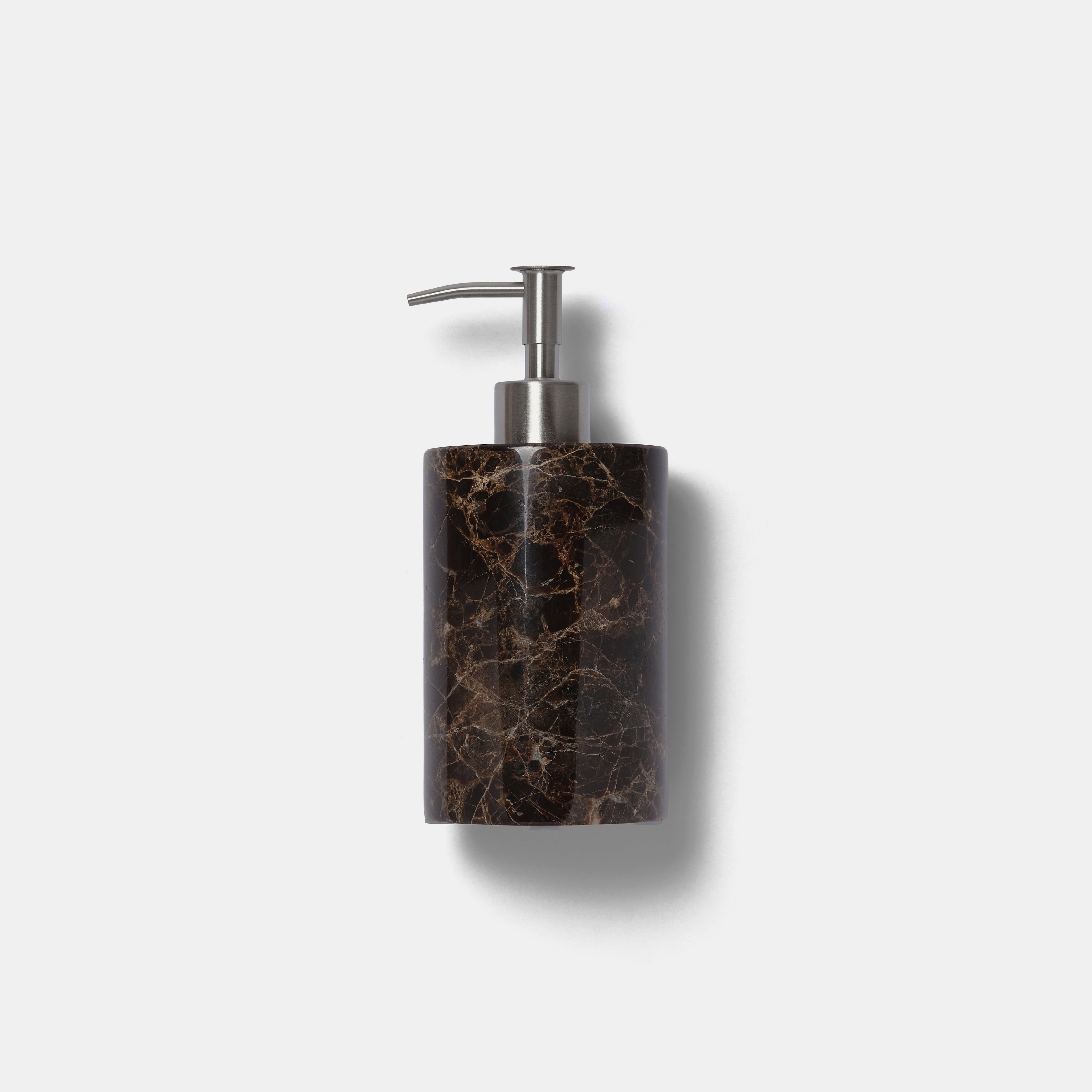 MARBLE SOAP DISPENSER -Emperador dark