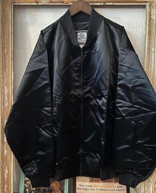 dead stock black color nylon jacket 【2XL】