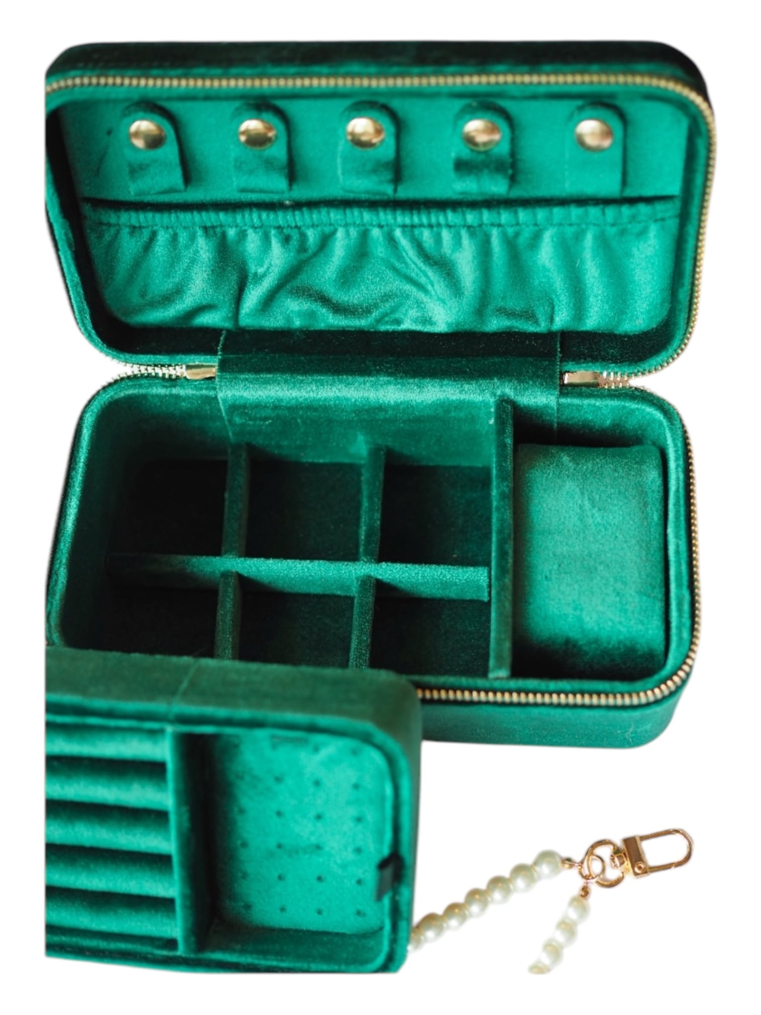 時計と宝石の調和|腕時計も収納可能|二段式ジュエリーボックス |Swan