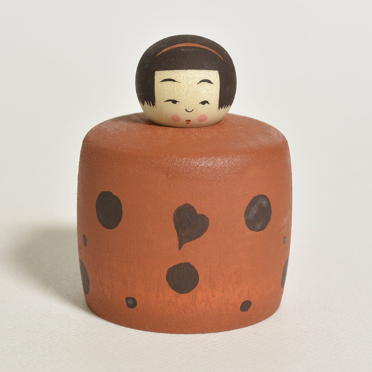 ドットちゃんえじここけし 約1.5寸 約4.5cm 鈴木明 工人（作並系