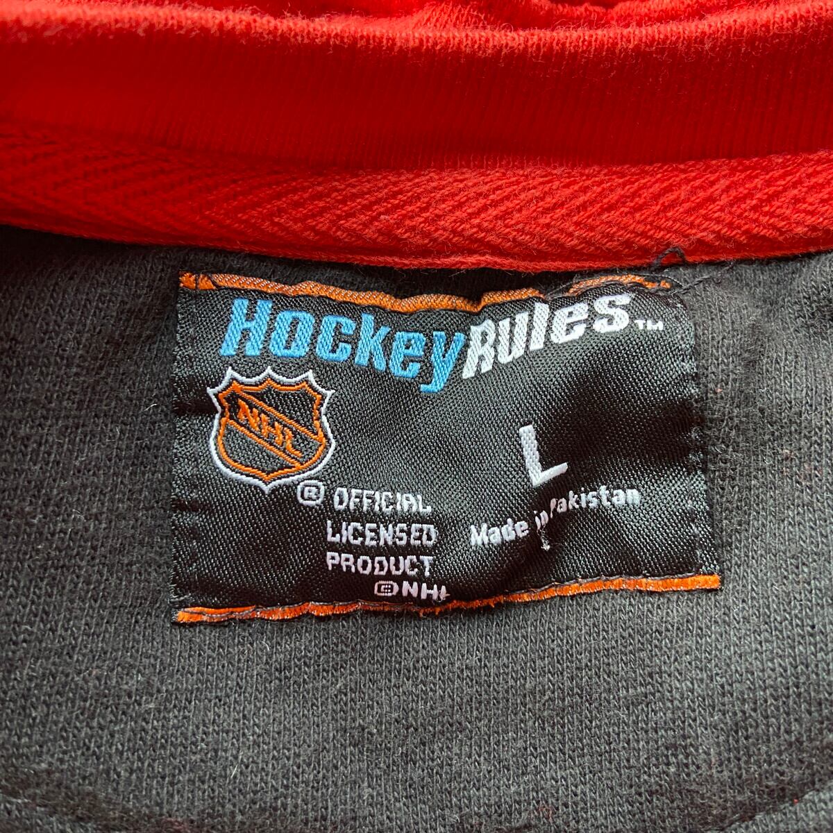 NHL デトロイト・レッドウィングス チームロゴ刺繍 スウェットシャツ 