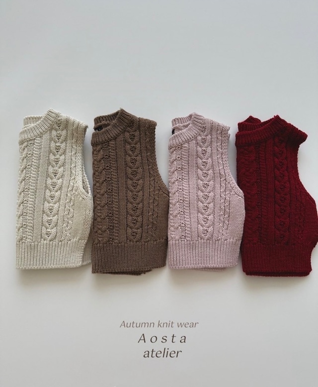 即納⌇aosta / Knit vest