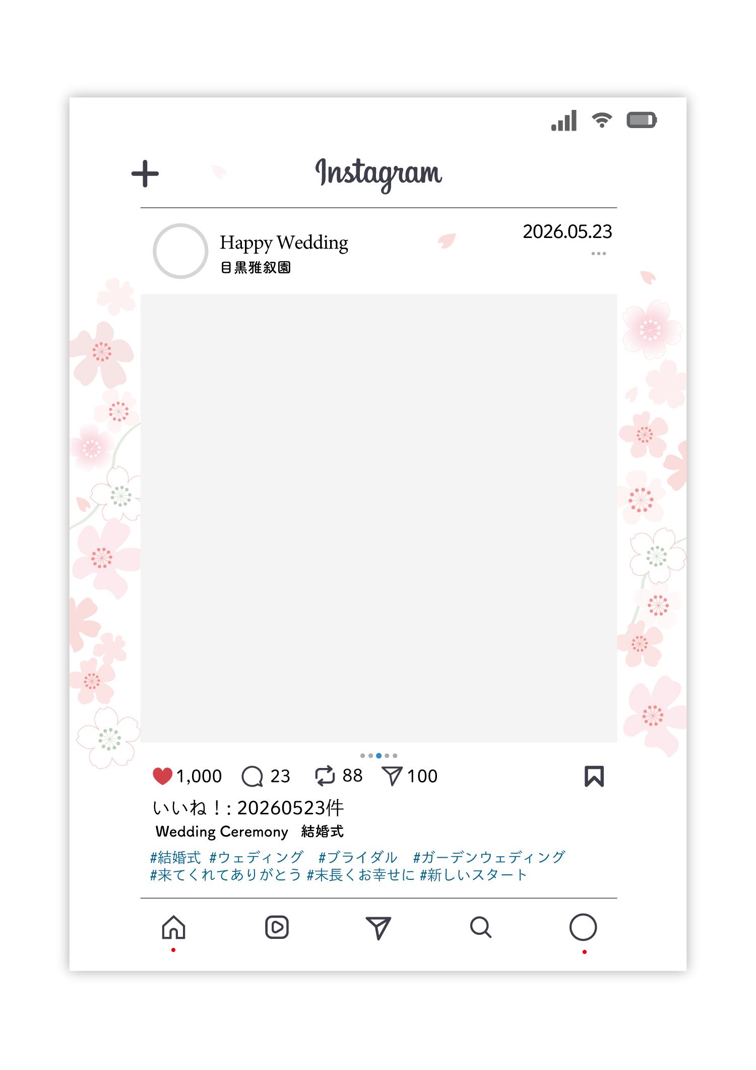 送料無料】SNS ウェルカムボード イベントボード 写真 インスタグラム