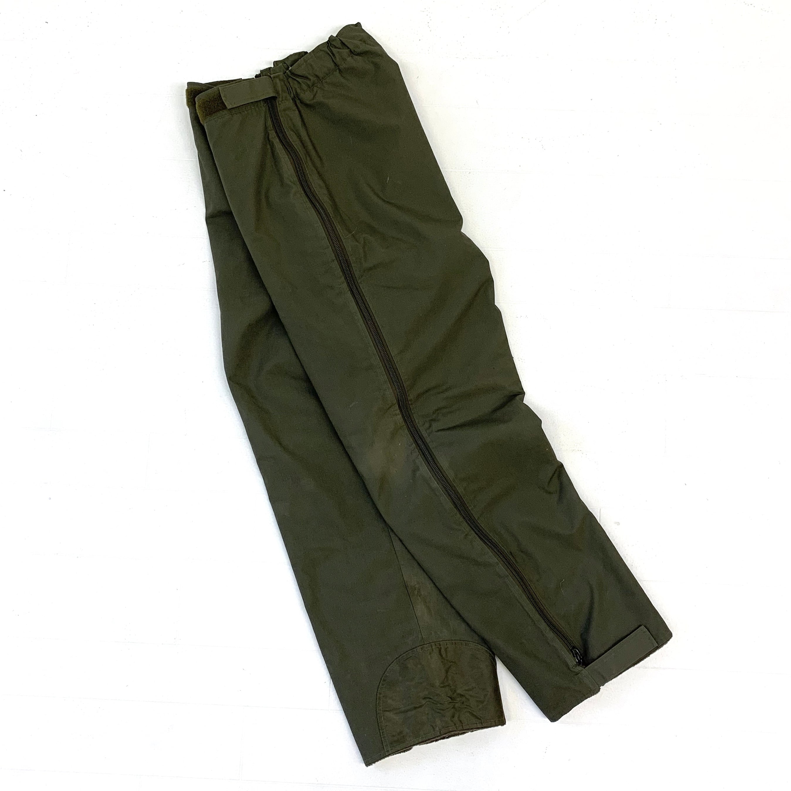 1980's German military pile lined over pants オリーブ オーバーパンツ サイドジップ パイルライニング  裏ボア ドイツ軍 80s 80年代 vintage ユーロミリタリー 古着 1475