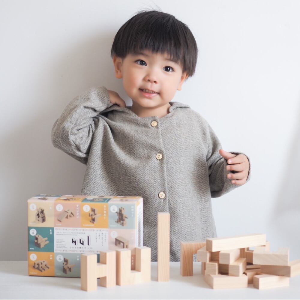 クッド・トイ2022受賞 】 ひのきの積み木 HUI ( フーイ ) 知育玩具 無