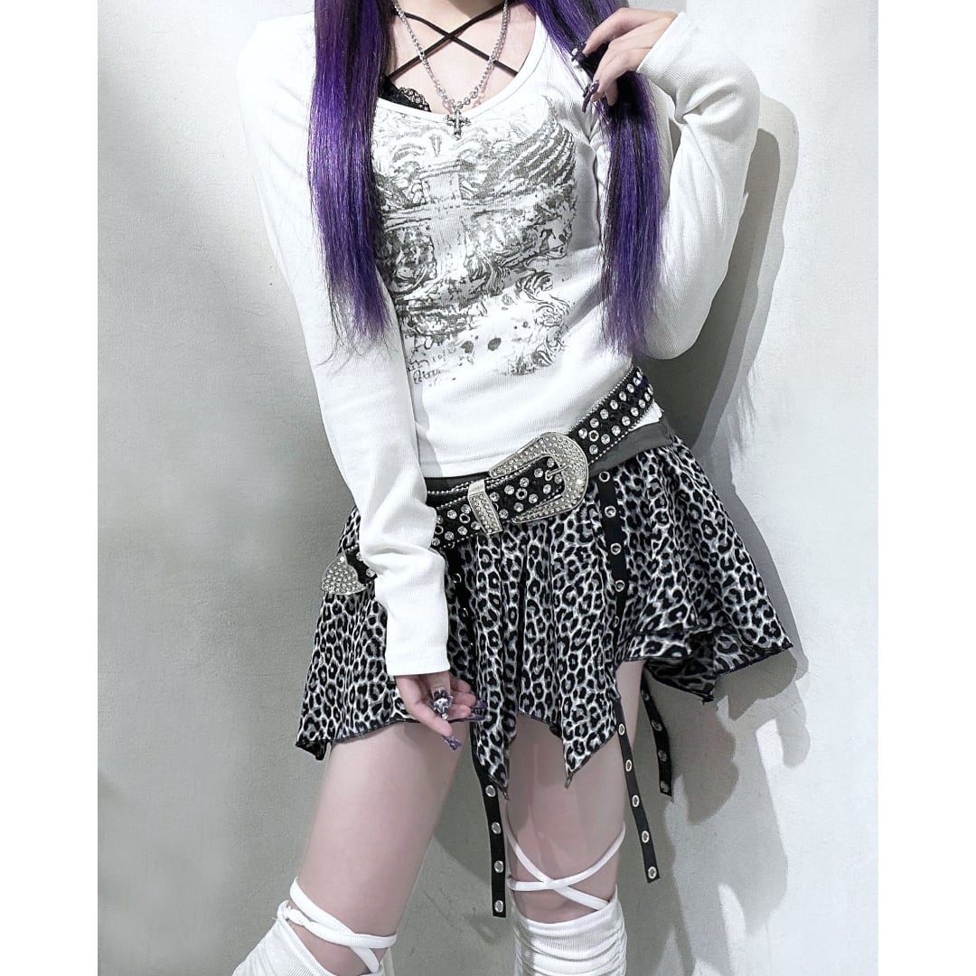 新作】コードレオパード アシメスカート | VOLCAN&APHRODITE