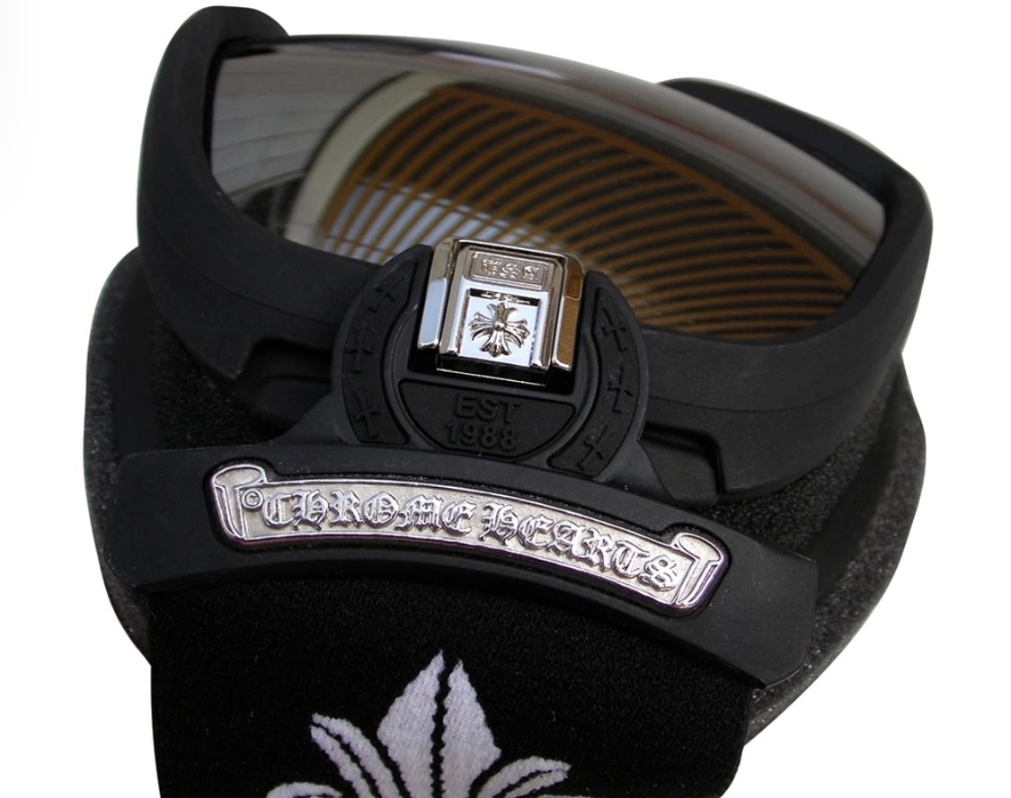 クロムハーツ ゴーグル 新品未使用 ブラック インボイスあり【無修正】 クロムハーツ Chrome Hearts スキー / スノーボード ゴーグル