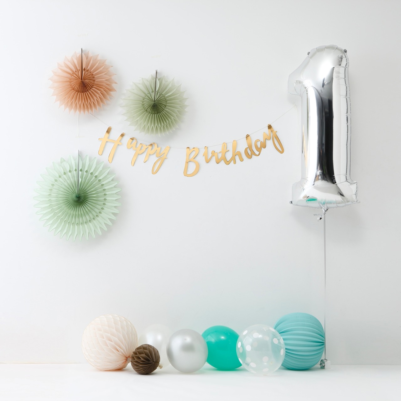 ナンバーバルーン86cmシルバー