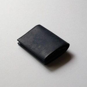 ori fold wallet / 二つ折り財布 - navy - プエブロ