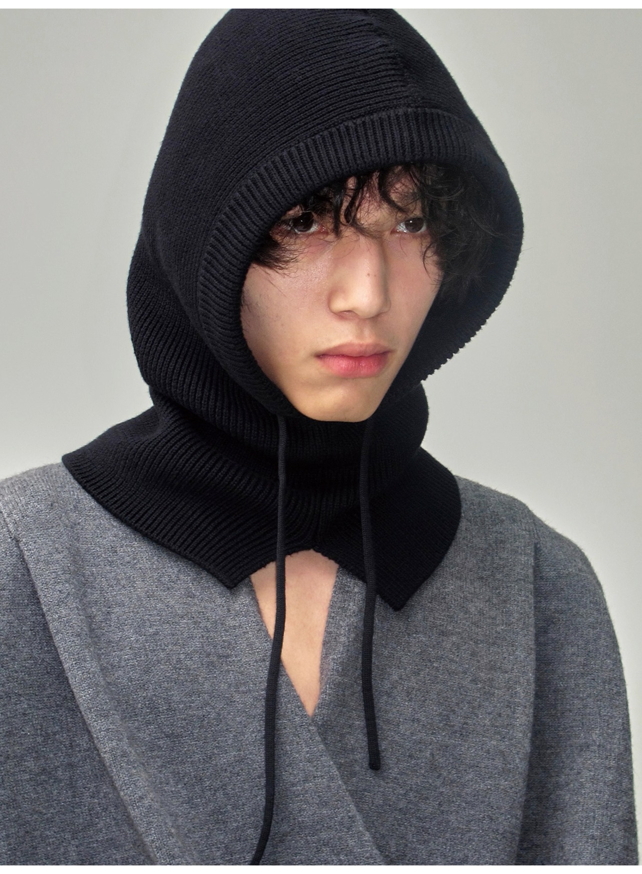 JCAESAR STUDIO Drawstring Knit Balaclava
