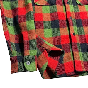 vintage 1950’s WINTER KING block check wool shirt