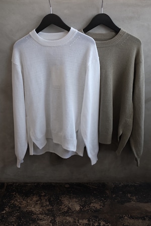 [unfil] organic cotton coiled-yarn sweater