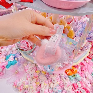 【M4】61-15うさぎマスコットヘアゴム