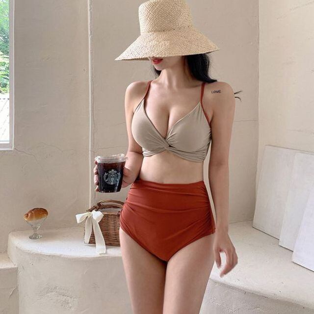 水着 レディース ビキニ セパレート セクシー ハイウエスト シンプル