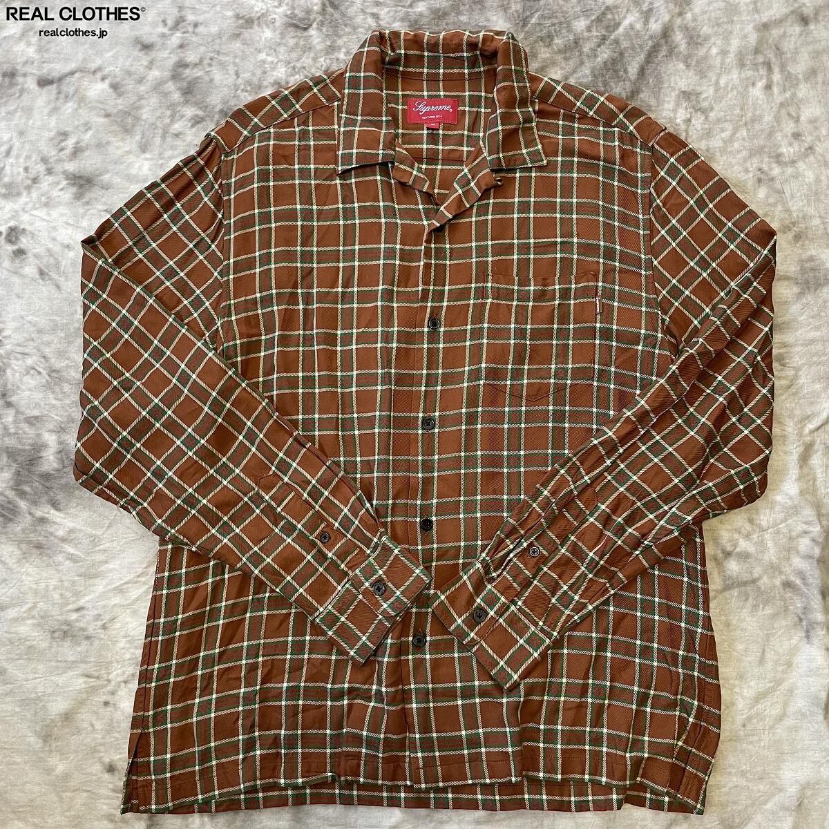 Lサイズ supreme plaid rayon shirt チェックシャツ www