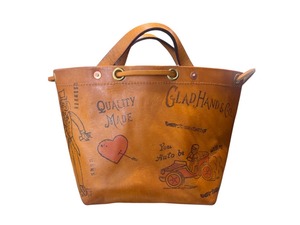 【GLADHAND】 VASCO×GLAD HAND ヴァスコ× グラッドハンド / LEATHER PURSE BAG "GLAD POSTALS"    レザー2way バック