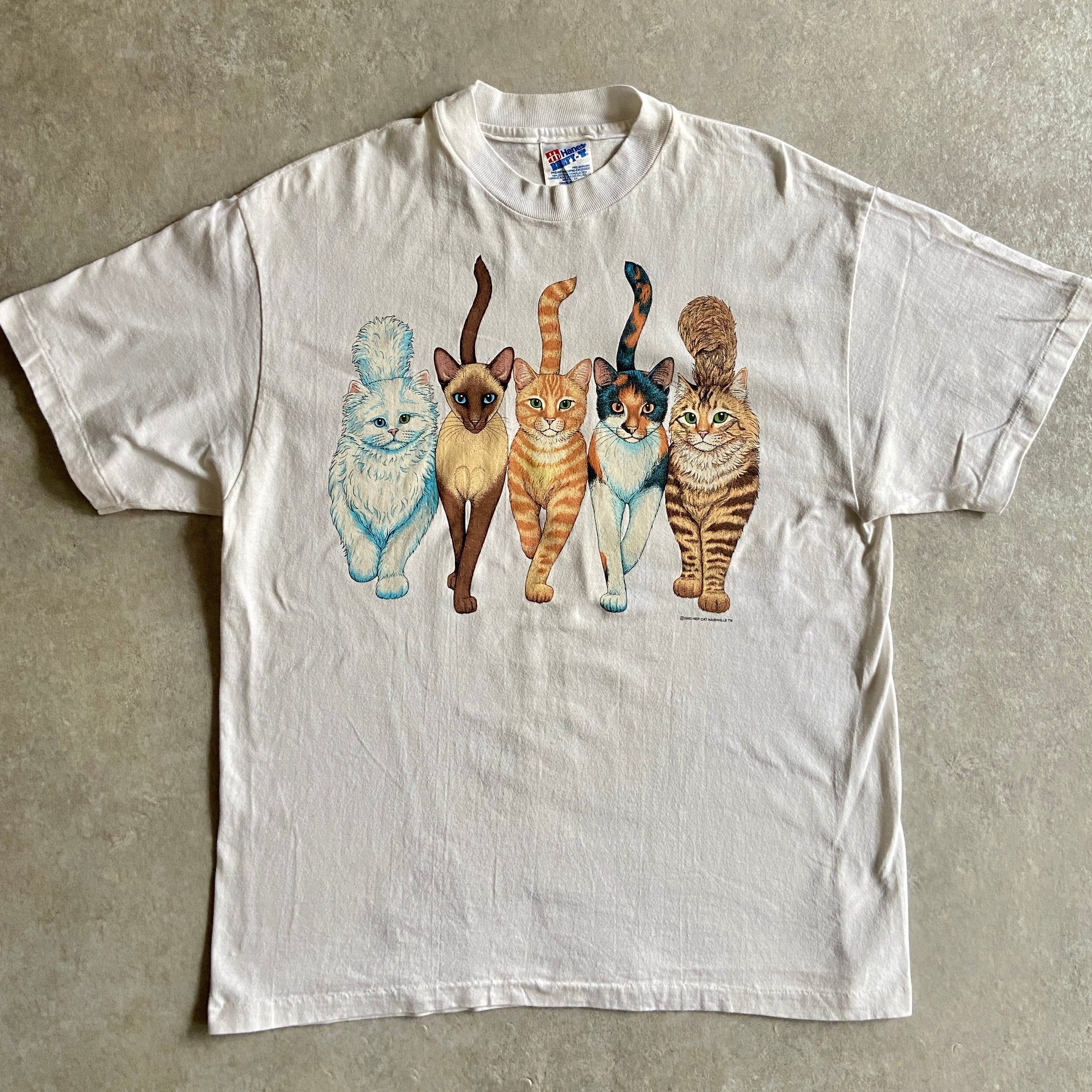 1990s HEP CAT "Cat Coming and Going" L Made in USA